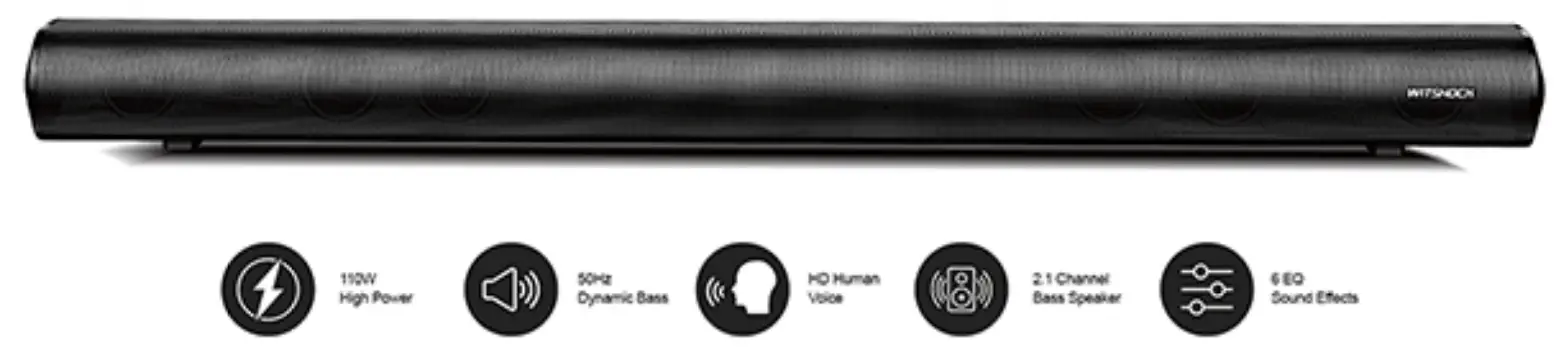 WITSHOCK MX 3 Sound Bar Soundbar TV Speaker