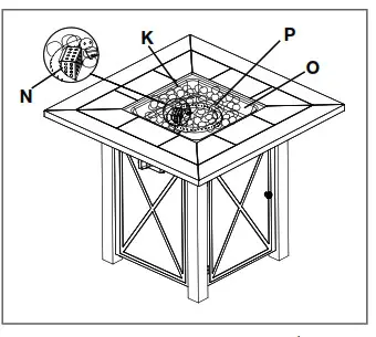 bond HYFP50025 1 Belden 30 Fire Table - fig9