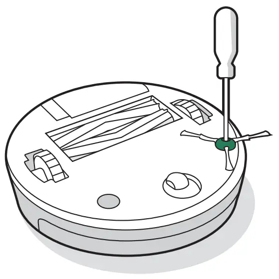 Cleaning the Edge-Sweeping Brush