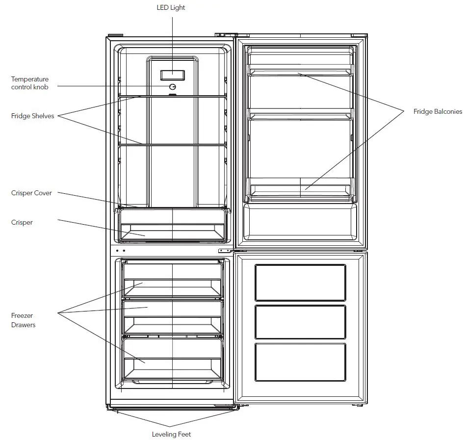 TESLA-RC3200FHXE-Refrigerator-Freezer-fig 1.