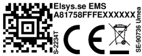 ELSYS se EMS Series Elsys Mini Sensor - qr code