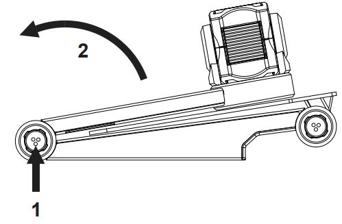 KOBA Vision ZoomCam Portable Camera Solution - Press the large round button in the hinge between,Keep pressing the button while unfolding the arm until