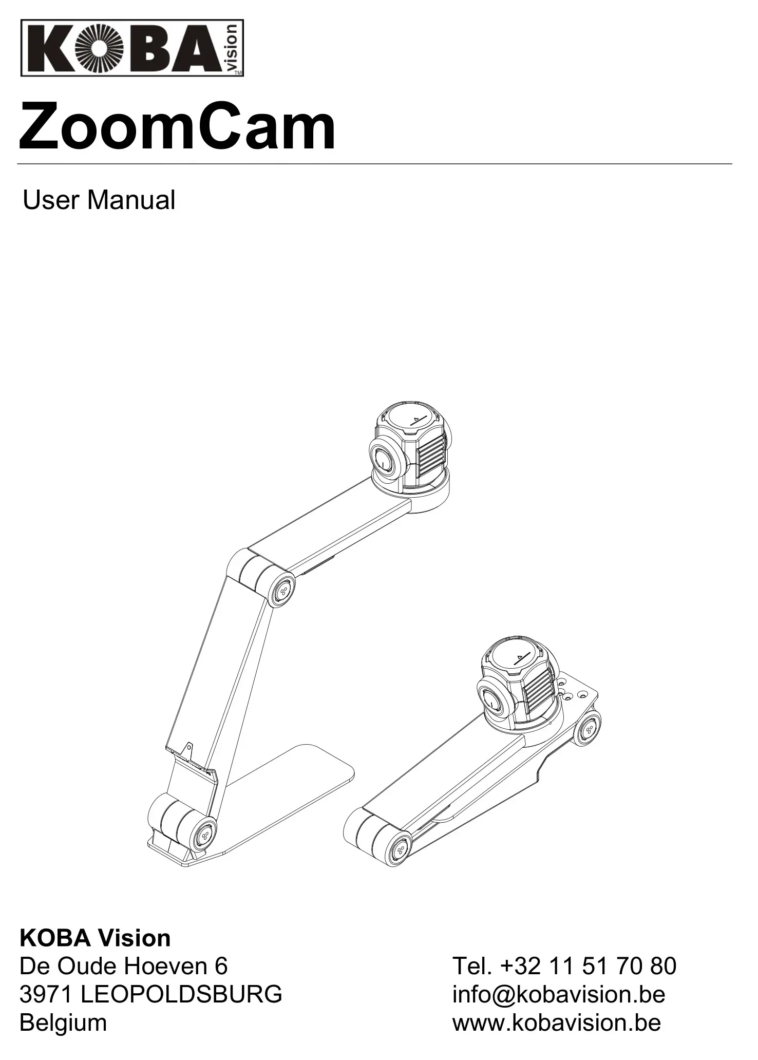 KOBA Vision ZoomCam Portable Camera Solution User Manual