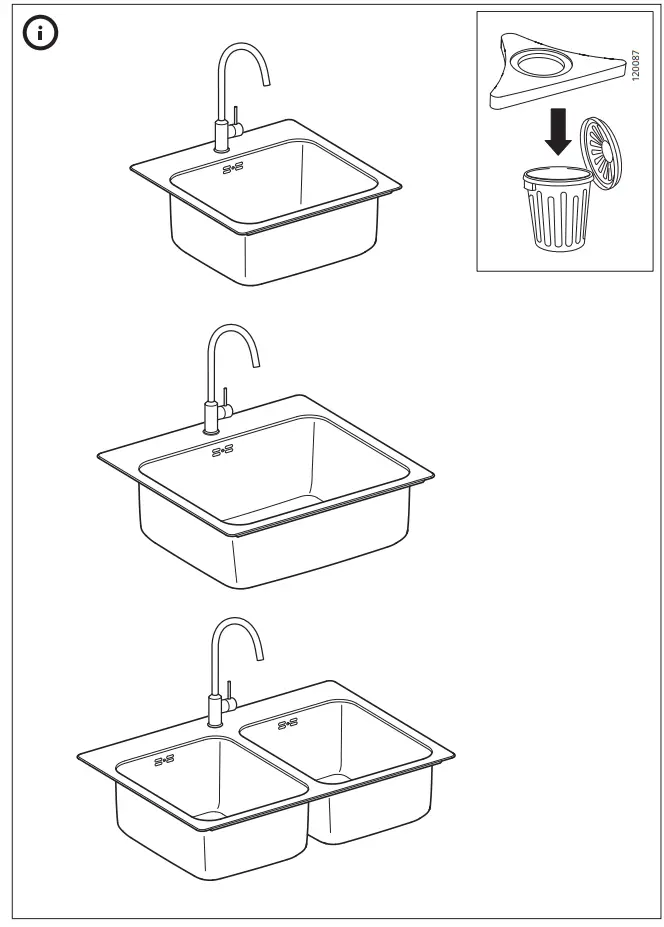 IKEA LANGUDDEN Double Sink - fig13
