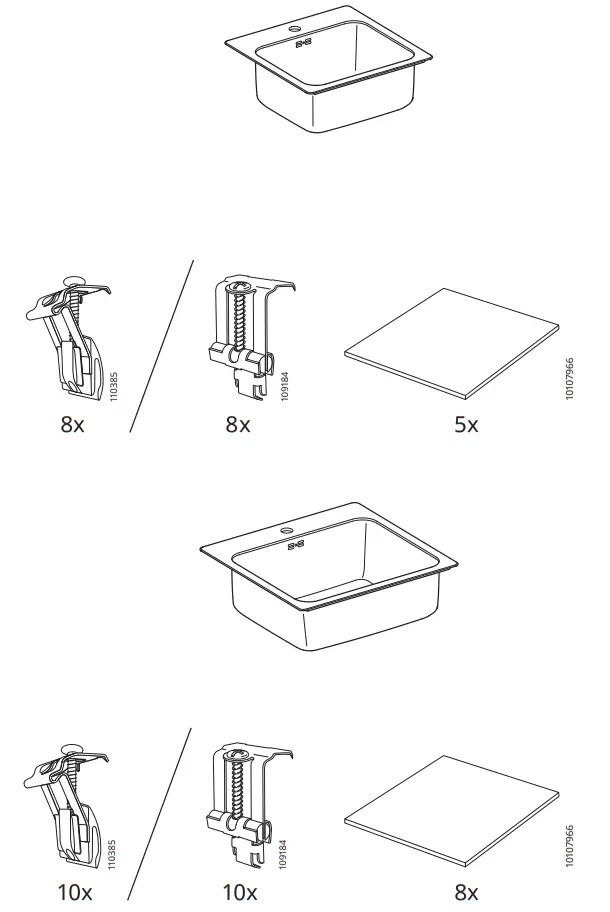IKEA LANGUDDEN Double Sink - fig2