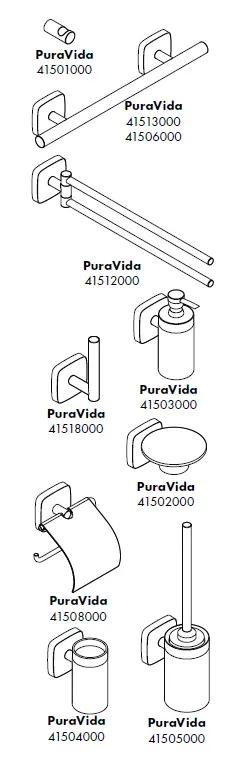 hansgrohe-41501000-PuraVida-Towel-Hook-fig- (1)