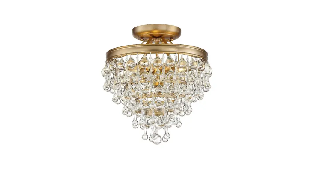 Crystorama 130-vg-ceiling Three Light Ceiling Mount Instruction Manual