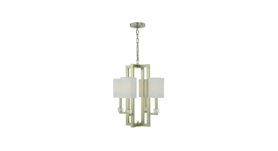 Crystorama 8884-ag Dixon Four Light Chandelier Instruction Manual
