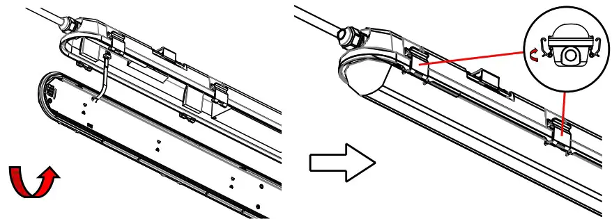 V TAC VT 60018 LED Ceiling Tube - MULTIPLE LINKABLE UNITS INSTALLATION INSTRUCTIONS 7