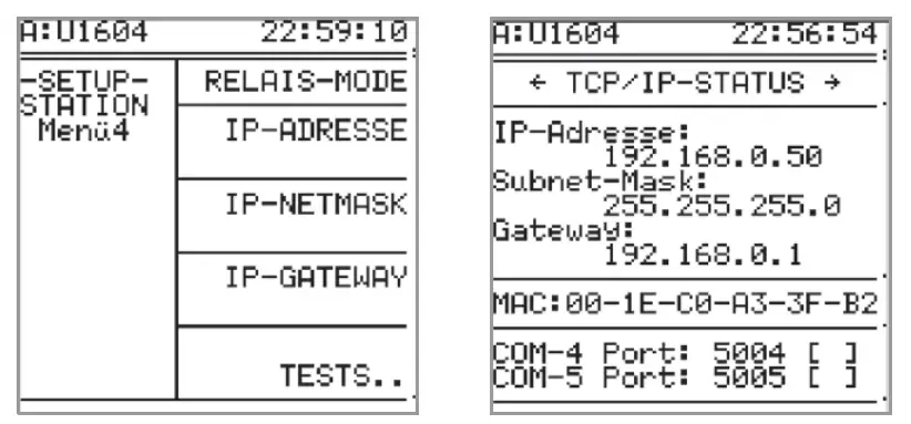 TCP/IP Settings in the ECSwin Control Panel