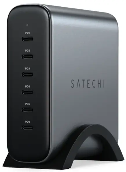 SATECHI-200W-USB-C-6-Port-PD-GaN-Charger-fig-1