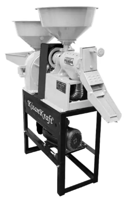 KisanKraft KK RMC F4C21 Rice Mill with Grinder -