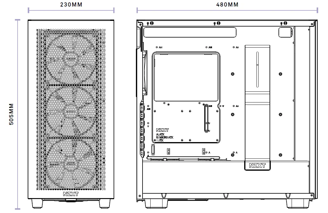 NZXT H7 Flow RGB Gaming PC Cases-fig-2