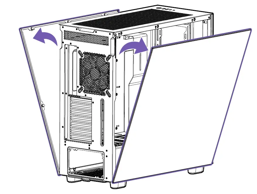 NZXT H7 Flow RGB Gaming PC Cases-fig-7