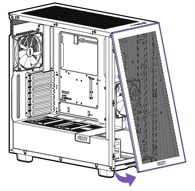 NZXT H7 Flow RGB Gaming PC Cases-fig-8