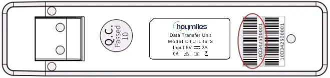 hoymiles DTU-Lite-S Data Transfer Unit Gateway - circled