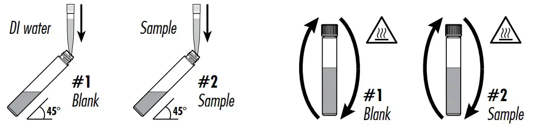 HANNA HI97106 Chemical Oxygen Demand Portable Photometer - DI water