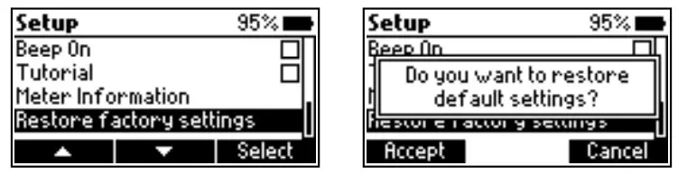 HANNA HI97106 Chemical Oxygen Demand Portable Photometer - Restore Factory Settings