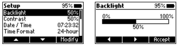 HANNA HI97106 Chemical Oxygen Demand Portable Photometer - Setup menu