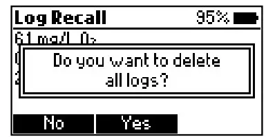 HANNA HI97106 Chemical Oxygen Demand Portable Photometer - log recall 1