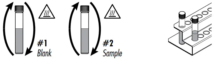 HANNA HI97106 Chemical Oxygen Demand Portable Photometer - tube rack
