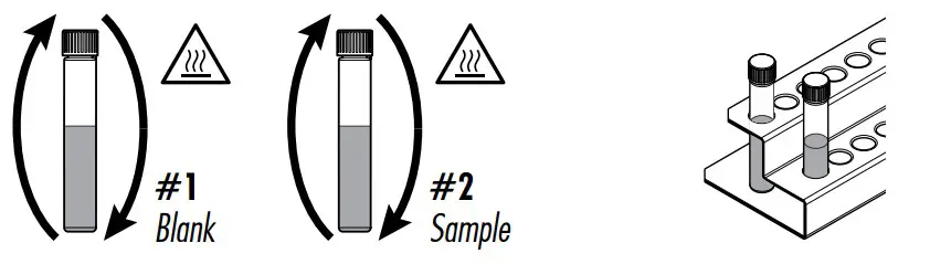 HANNA HI97106 Chemical Oxygen Demand Portable Photometer -vials are still hot