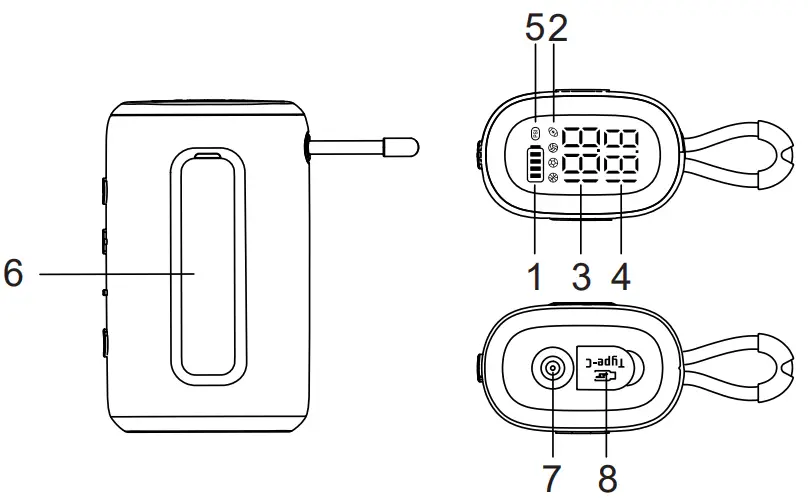 Fanttik X8 Nano Portable Lightweight Tire Inflator - Fig8