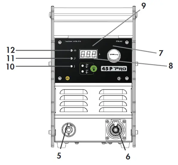 Forney 445 45 P PRO Plasma Cutter - Machine Layout 1