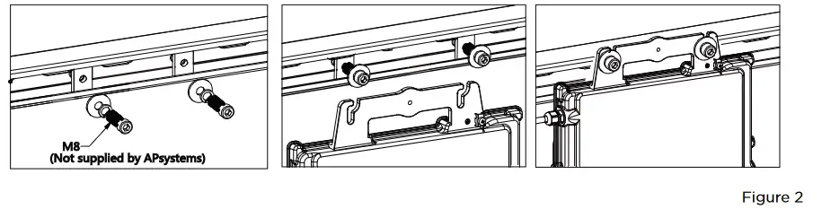 APsystems QT2D Microinverter - Racking