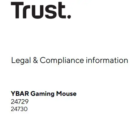 Trust 24729 YBAR Gaming Mouse Instructions