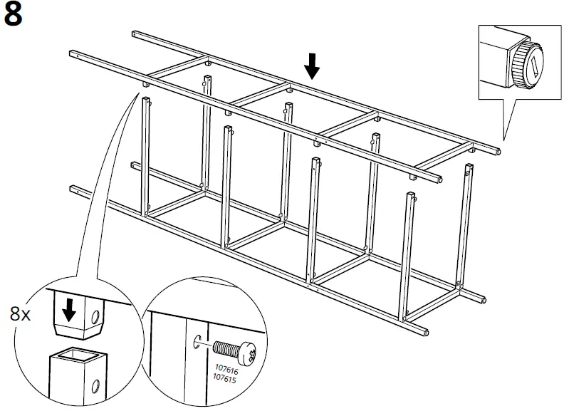IKEA VITTSJÖ Shelf Unit Black Brown Glass 13