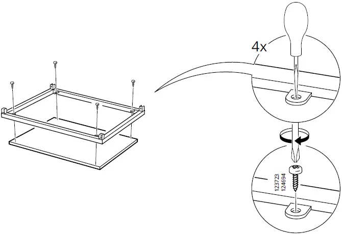 IKEA VITTSJÖ Shelf Unit Black Brown Glass 15