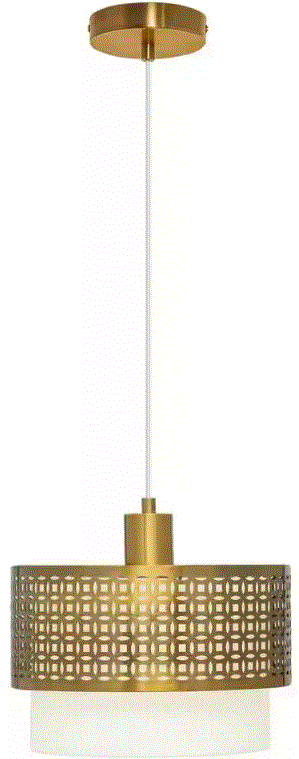 RIVER-OF-GOODS-20821-Lorelei-11-125-Inch-Brushed-Gold-Metal-Pendant-Light-product