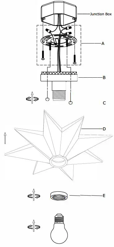 CRYSTORAMA-9230-BK-CEILING-Astro-One-Light-Ceiling-Mount-5