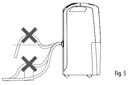 DeLonghi DDX2 Series Tasciugo AriaDry Multi Dehumidifier - draining