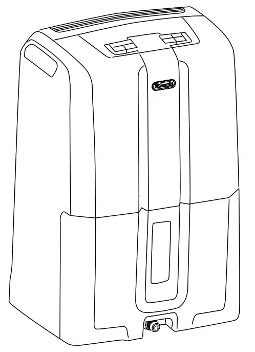 DeLonghi DDX2 Series Tasciugo AriaDry Multi Dehumidifier - rubber