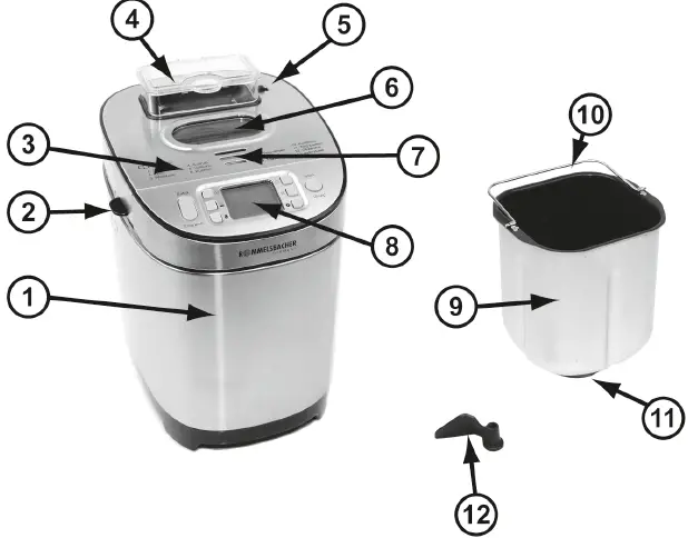 ROMMAEL-SBACHER- BA -550- Bread- Maker - 15