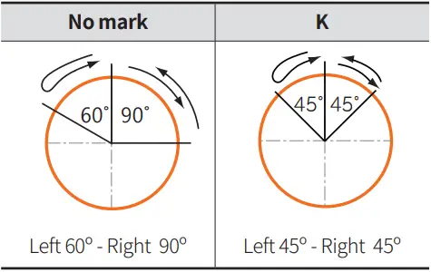 Autonics S2SR Series Selector Switches - Actuayion Angle 8