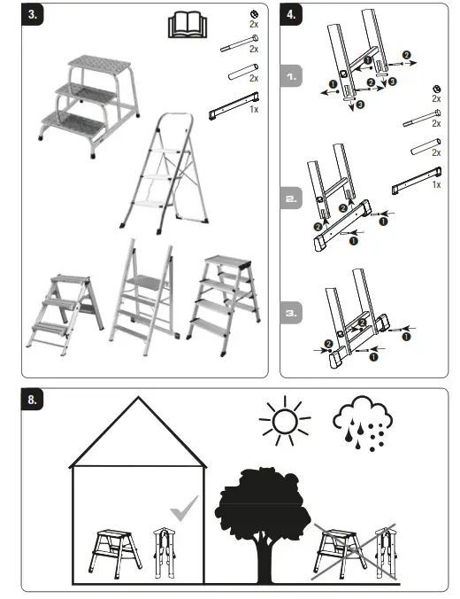 KRAUSE G01 Folding Step Toppy - baqrr