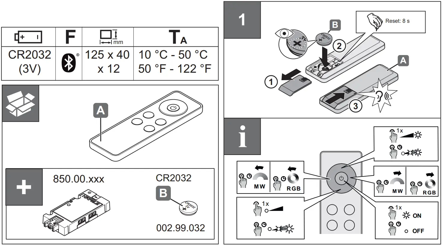 HAFELE LOX5 850.00.950 Connect Mesh ECO Remote - Description