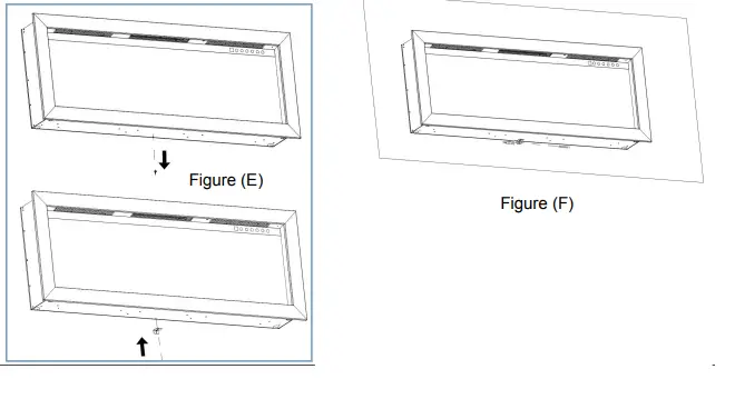 visionLINE VL-VESTA-50, VL-VESTA-70 Deep Fully Recessed Electric Fireplace-FIG13