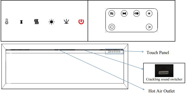 visionLINE VL-VESTA-50, VL-VESTA-70 Deep Fully Recessed Electric Fireplace-FIG14