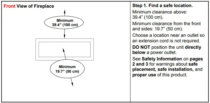 visionLINE VL-VESTA-50, VL-VESTA-70 Deep Fully Recessed Electric Fireplace-FIG2