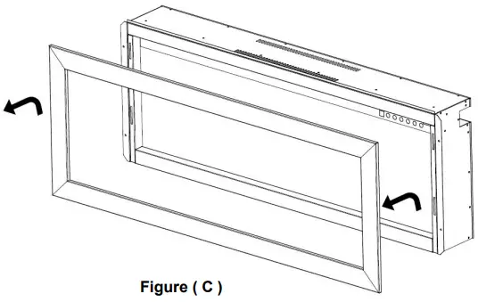 visionLINE VL-VESTA-50, VL-VESTA-70 Deep Fully Recessed Electric Fireplace-FIG5