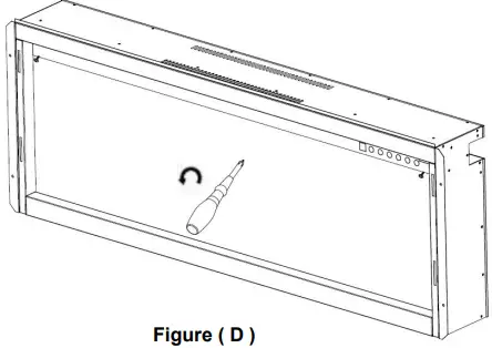 visionLINE VL-VESTA-50, VL-VESTA-70 Deep Fully Recessed Electric Fireplace-FIG6