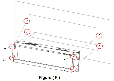 visionLINE VL-VESTA-50, VL-VESTA-70 Deep Fully Recessed Electric Fireplace-FIG8