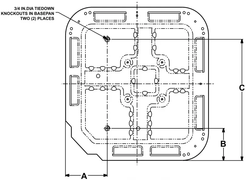 Tiedown Knockout Locations