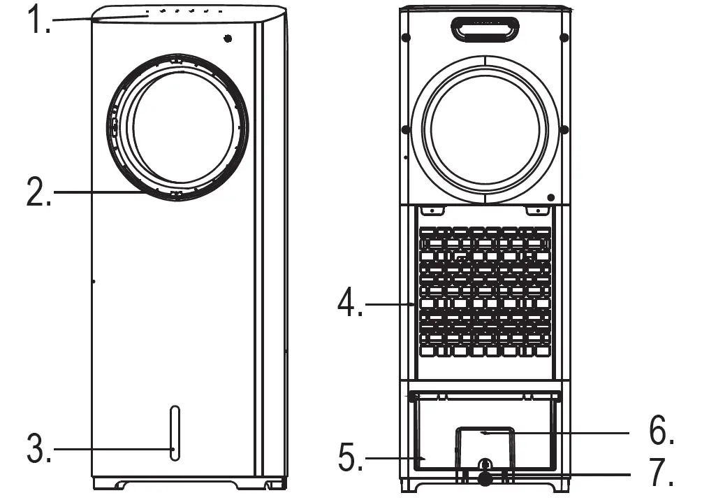 NORDIC HOME FT-543 Tower Coolers 1