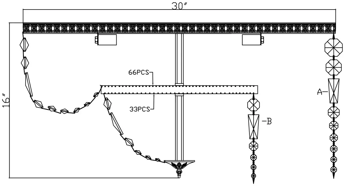 CRYSTORAMA 730 OB CL MWP Eight Light Ceiling Mount