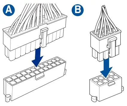 ASUS Prime B760M K Motherboard - Install ATX Power Connector